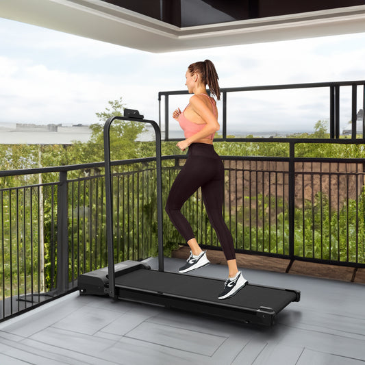 2-in-1 Portable Desktop Treadmill &amp; Walking Mat with Remote LED Display