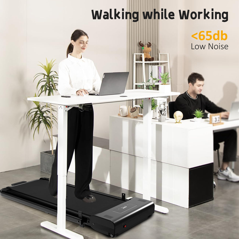 2-in-1 Portable Desktop Treadmill &amp; Walking Mat with Remote LED Display