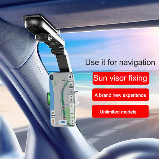 Ultimate 360° Sun Visor Car Phone Holder – Secure, Hands-Free Navigation and Convenience